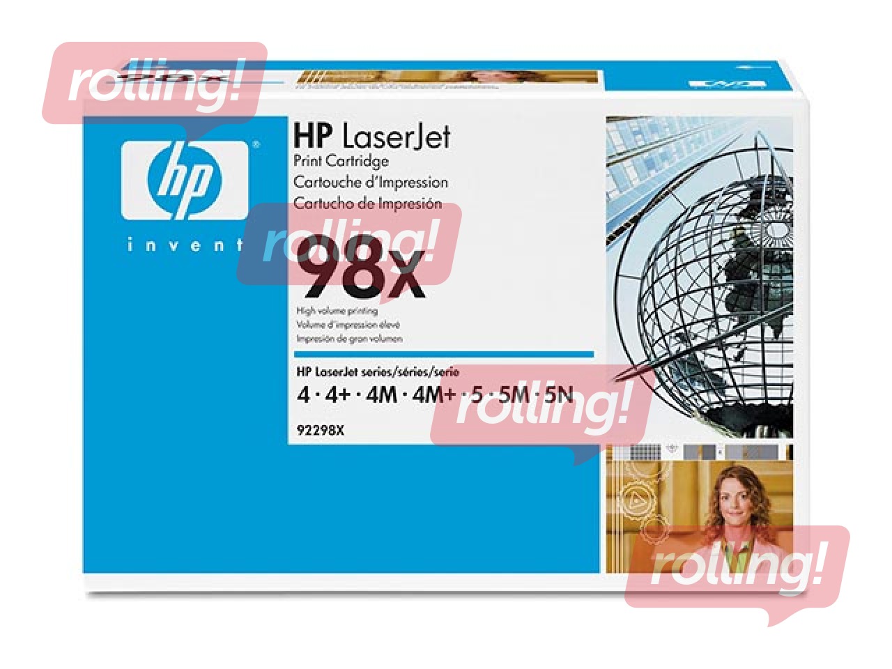 Tonera kasete HP LJ 4/ 5, melna, (8800 lpp.)