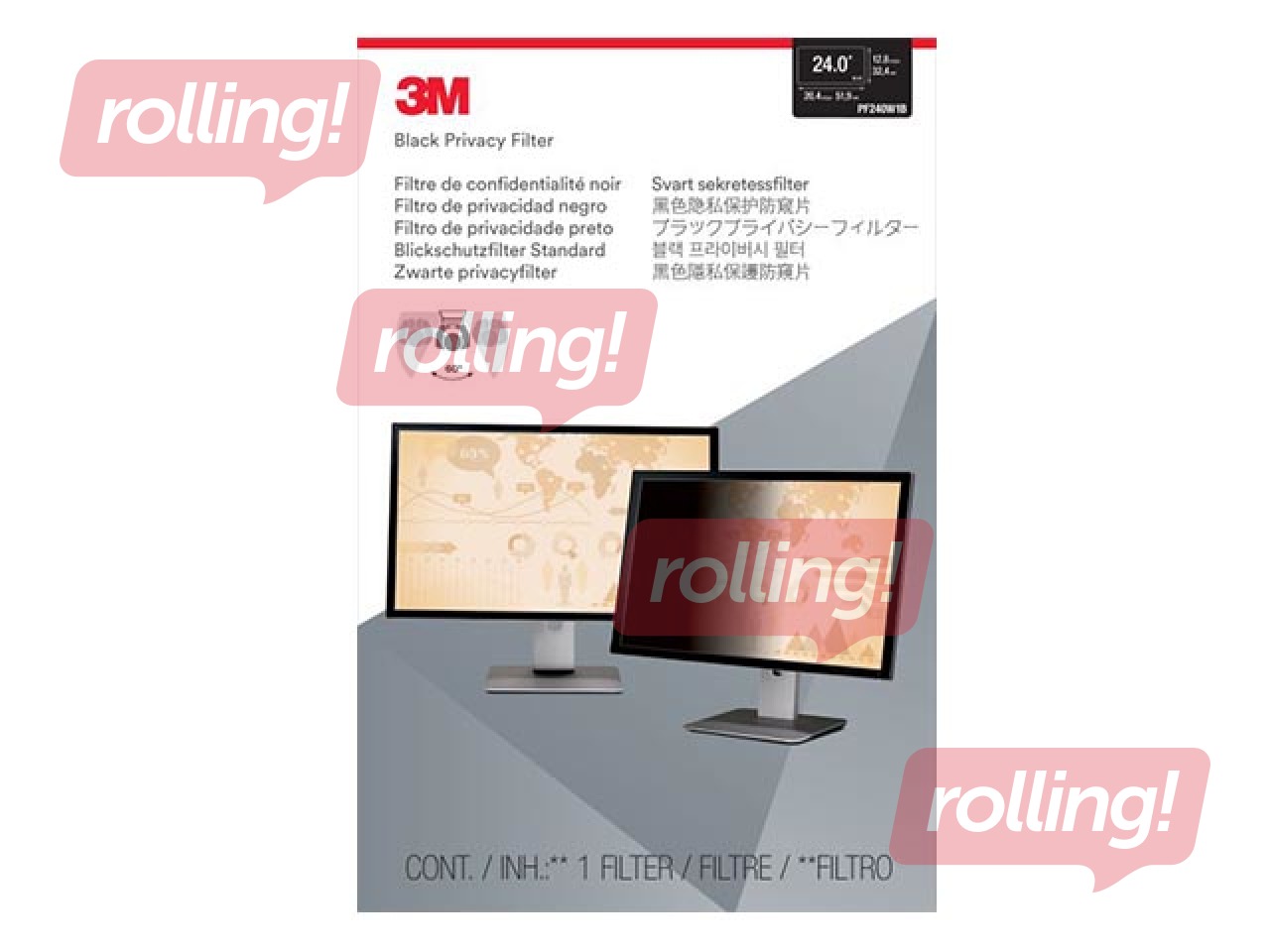 3M Privacy filter PF 24.0W (32.5cm 51.9cm)