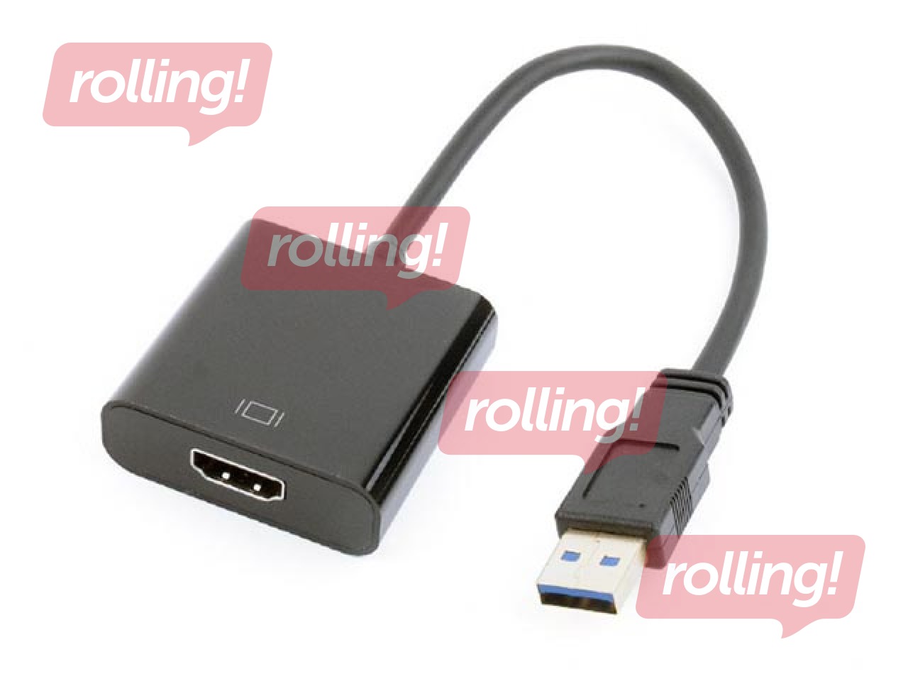 Adapteris Adapter USB to HDMI - Black