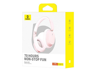 Bezvadu austiņas ar mikrofonu Baseus Bowie D05 Bluetooth 5.2 (rozā-zelta)