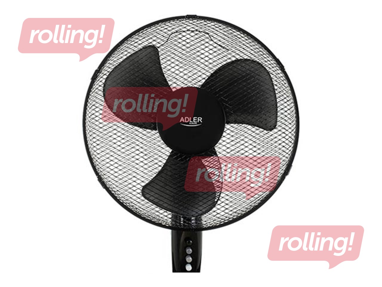 Stand fan Adler AD 7323b, 40cm, 45w, black