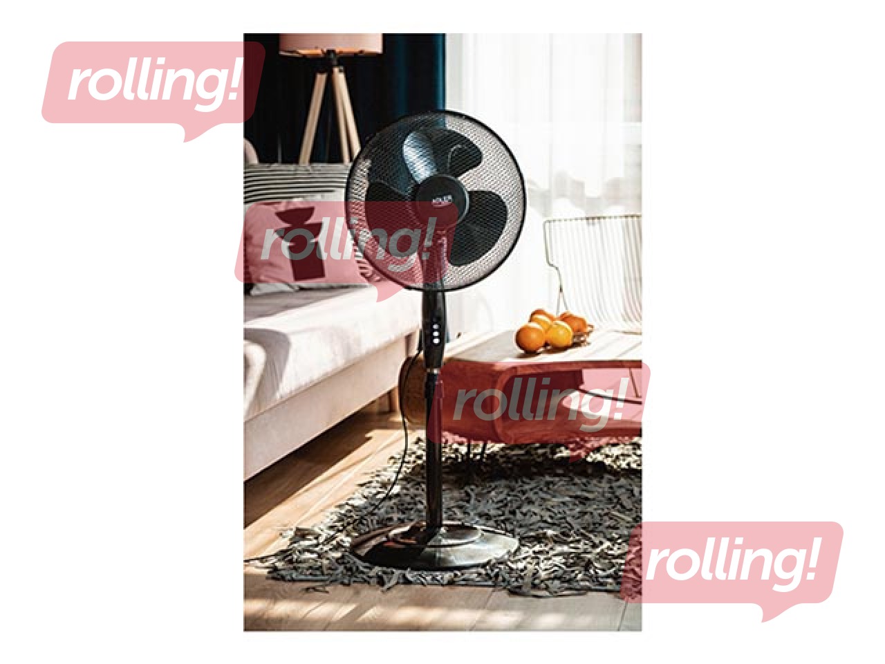 Stand fan Adler AD 7323b, 40cm, 45w, black