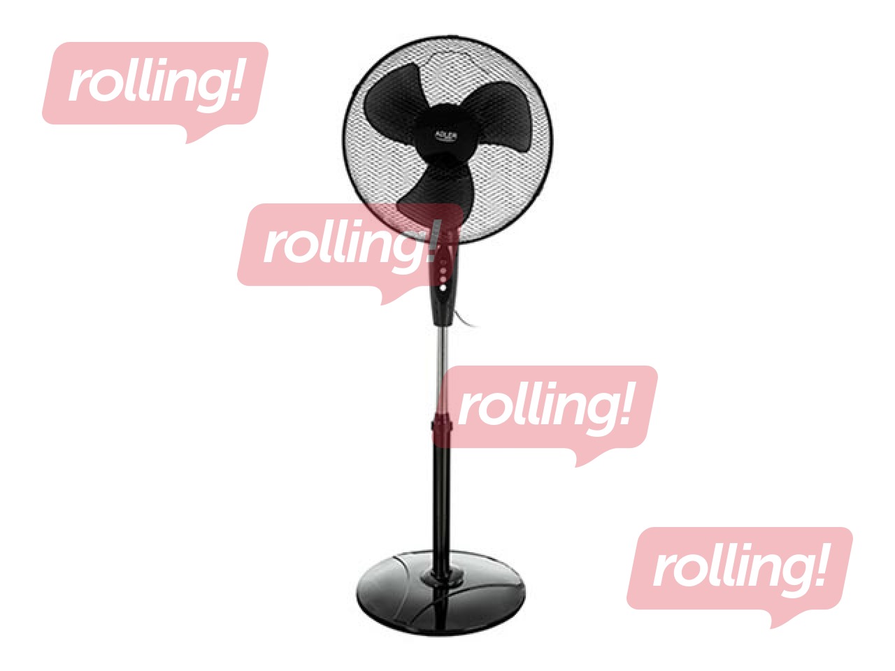 Ventilators grīdas Adler AD 7323b, 40cm, 40W, Melns