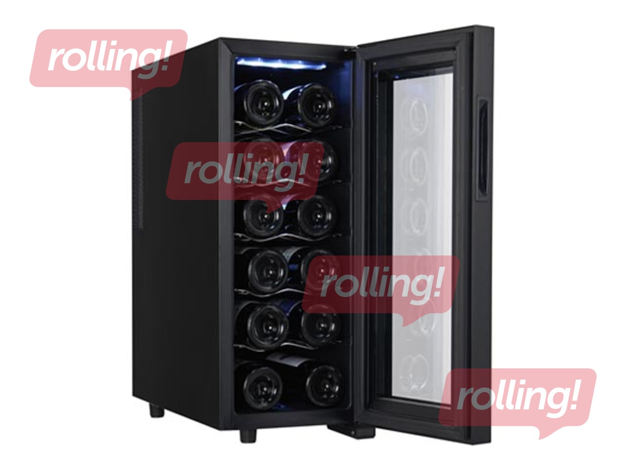 Ledusskapis dzērienu Alder, h-61 cm, 33 l , melns