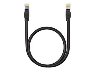 UTP Baseus Ethernet CAT5, 1000 Mbps, 0,5 m võrgukaabel (must)
