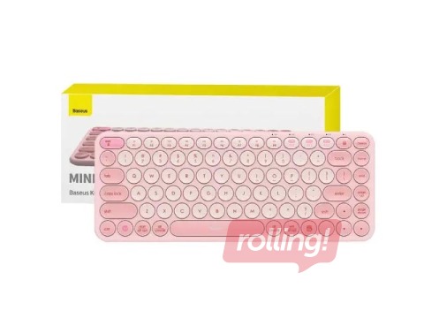 Беспроводная клавиатура Baseus, K01A Tri-Mode, розовая