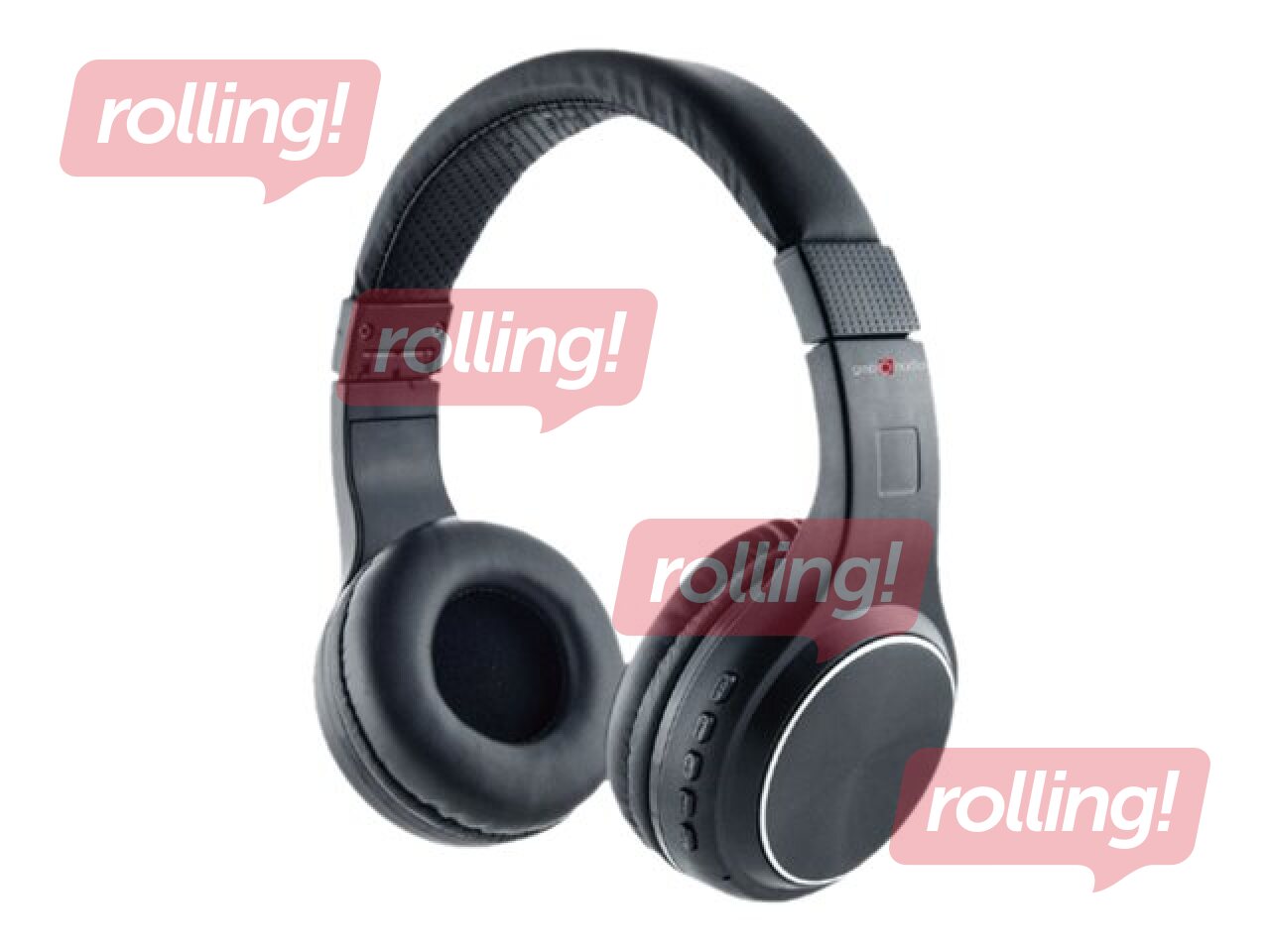 Austiņas ar mikrofonu Gembird Warszawa Bluetooth, Melnas