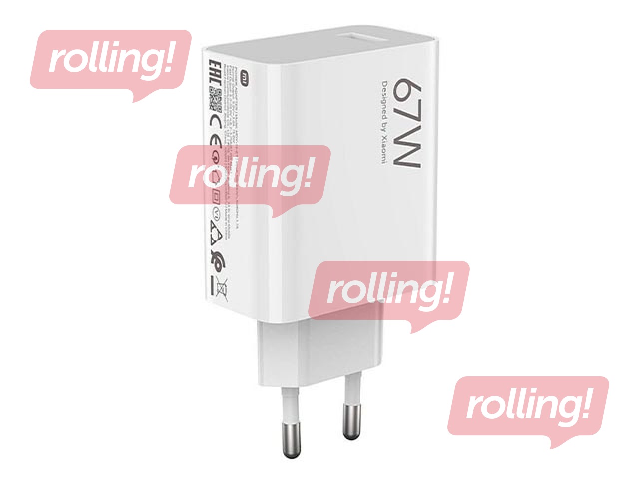 Charger Xiaomi HyperCharge Combo USB, with cable, 67W, white