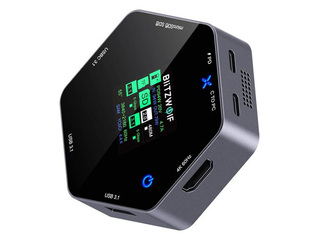 Mitme pordiga adapter Blitzwolf 8in1 docking station BW-TH16 USB 100W LCD Smart Display