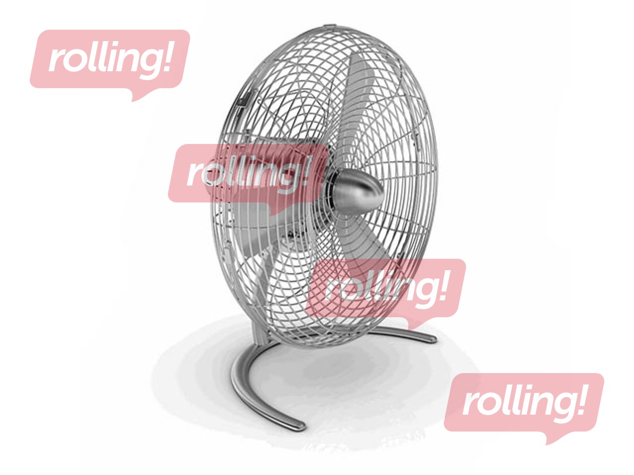 Fan Charly little, Ø 40.6, stainless steel