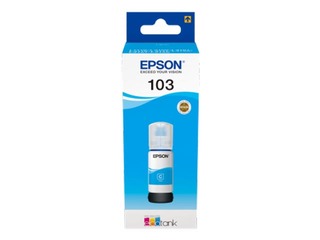 Чернильный картридж Epson 103 ECOTANK голубой (7500 л., 65мл)