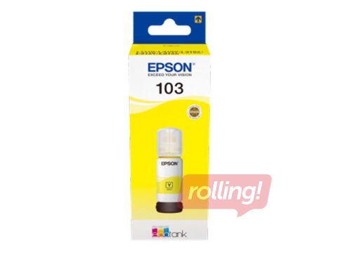 Tintes pudele Epson 103 ECOTANK dzeltena (7500 lpp., 65ml)