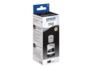 Tintes pudele Epson 110 EcoTank MX1XX serries, melna (6000 lpp)
