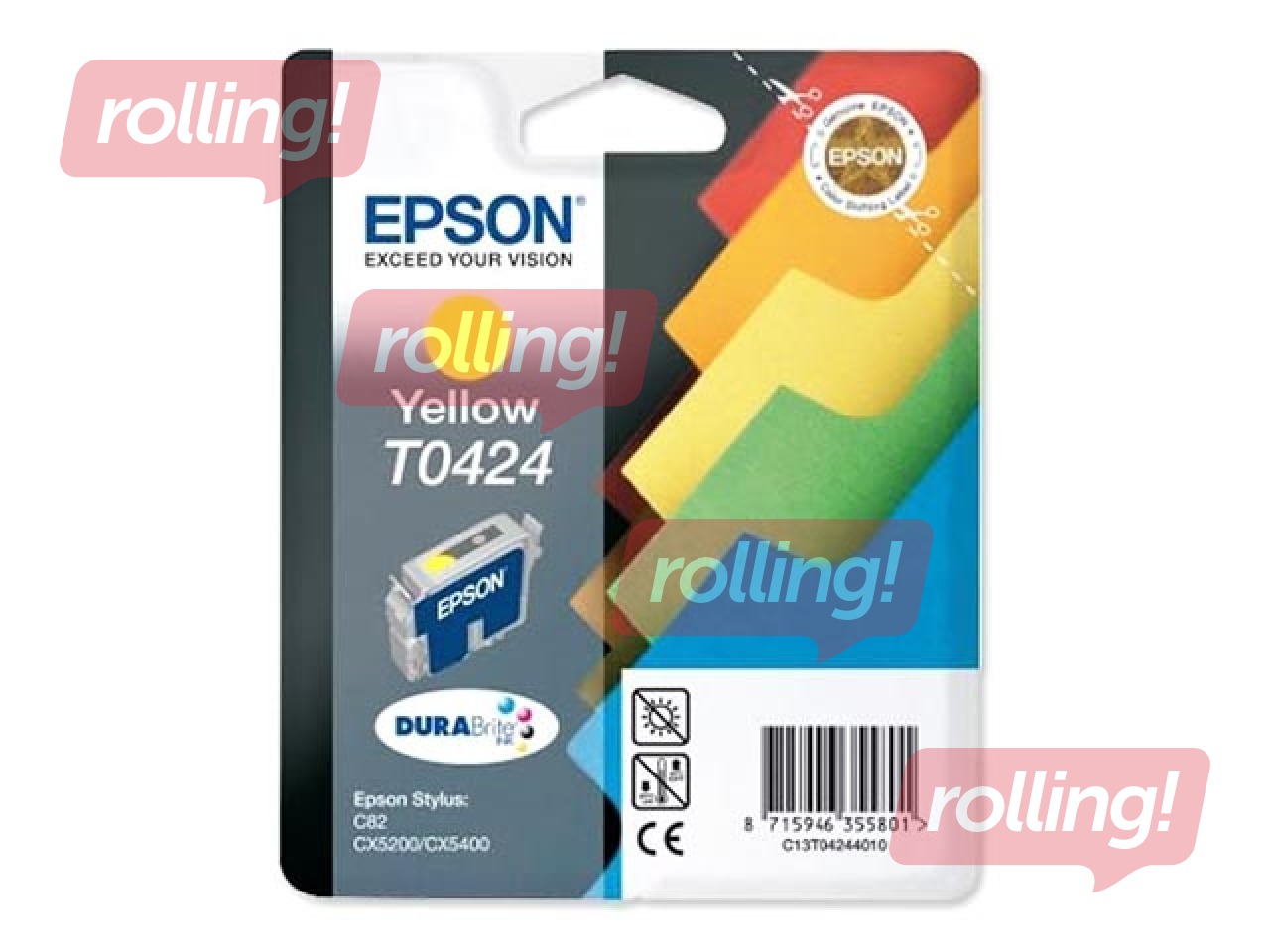 Tintes kasete Epson Stylus C82, dzeltena, 16ml