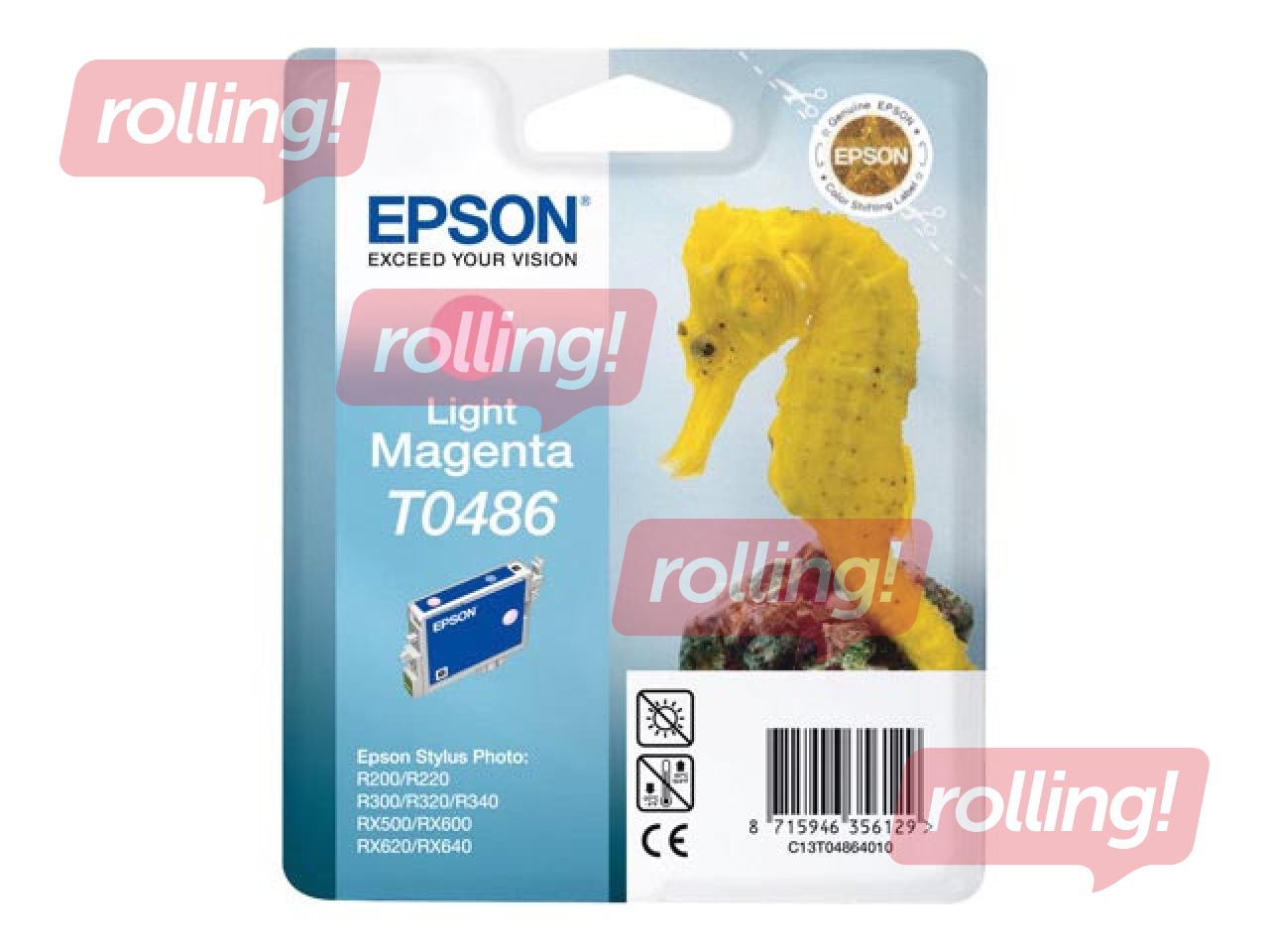 Чернильный картридж Epson Stylus R200,  светло-пурпурно-красный, 13ml