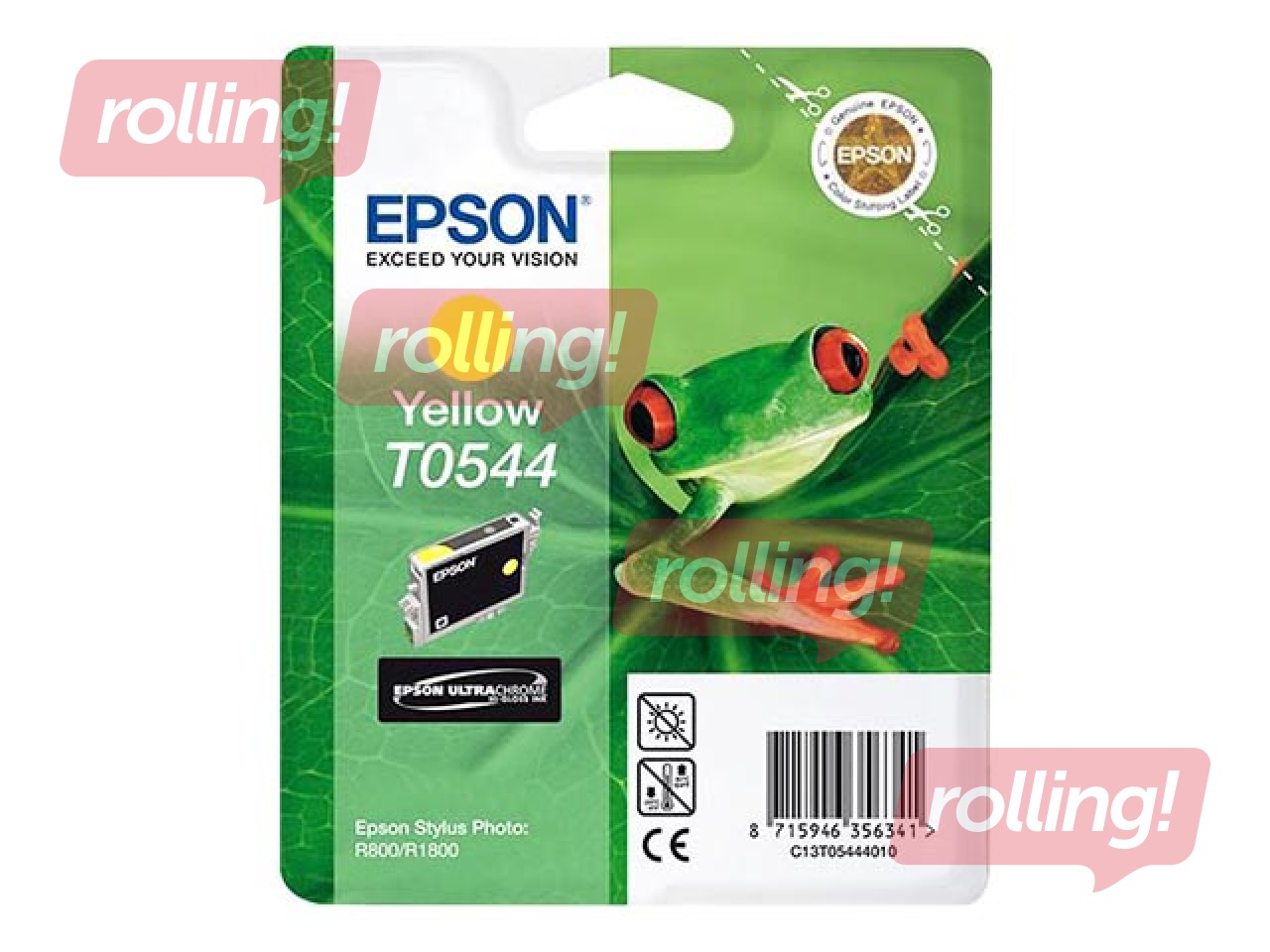 Tintes kasete Epson Stylus Photo R800, dzeltena, 13ml