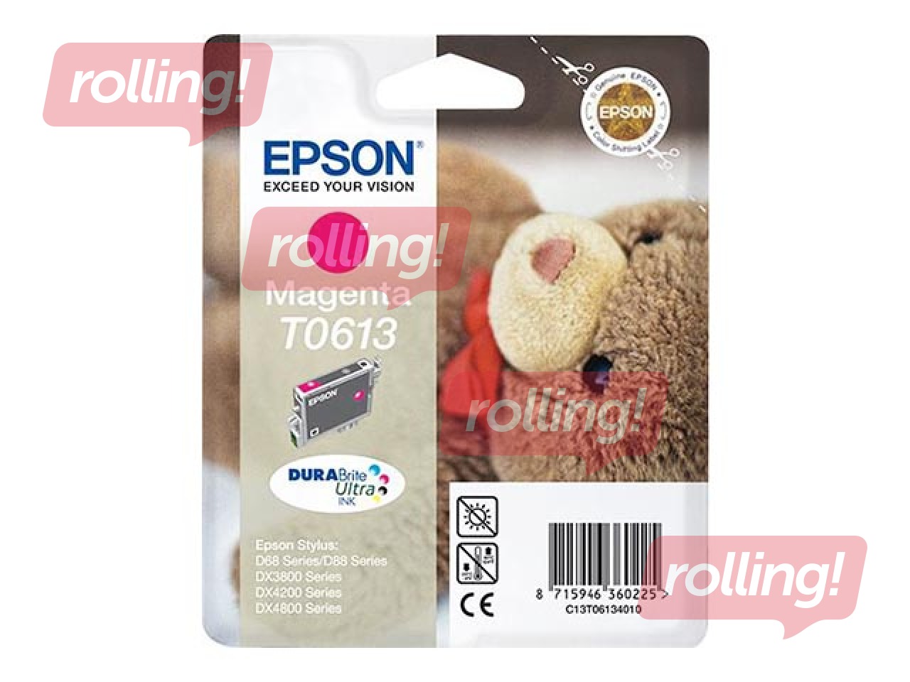 Tintes kasete Epson Stylus D68, fuksīna sarkana, 8ml