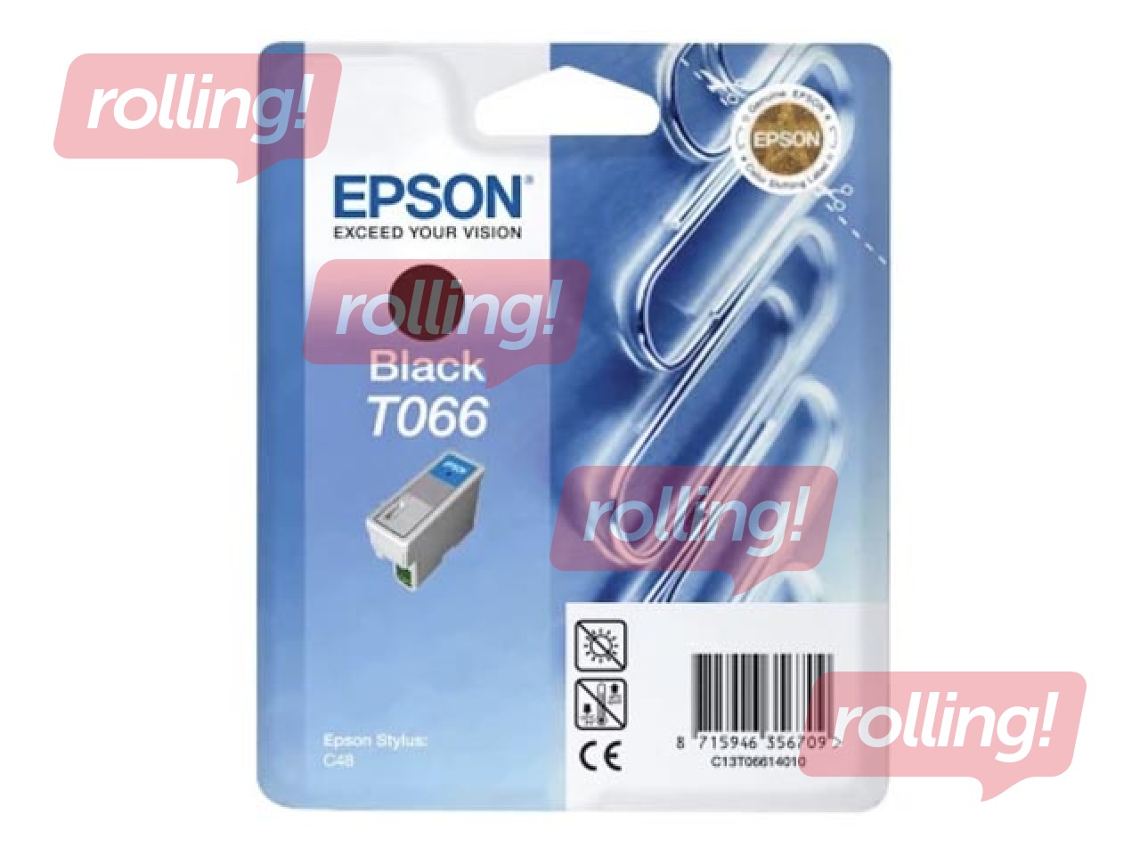 Tintes kasete Epson Stylus C48, melna, 10ml