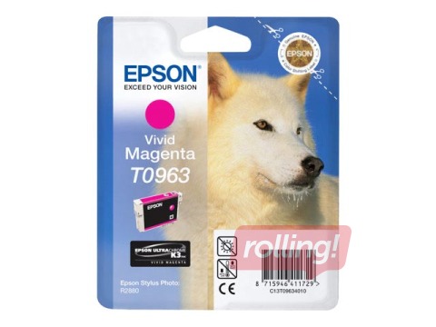 Tintes kasete Epson Stylus Photo R2880, fuksīna sarkana, 11,4ml