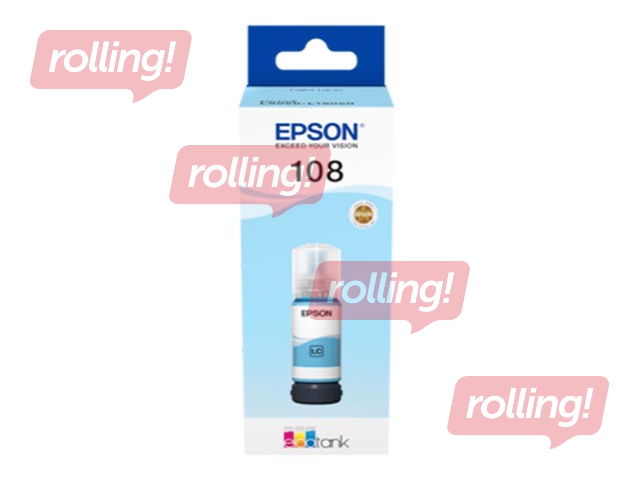 EPSON EcoTank 108 Gaiši Ciānzila tintes pudele, 70ml