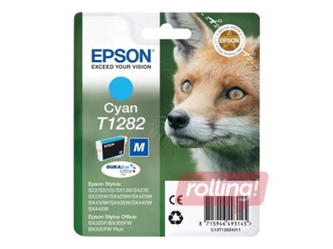 Tintes kasete Epson Stylus SX420W, ciānzila, 3,5ml