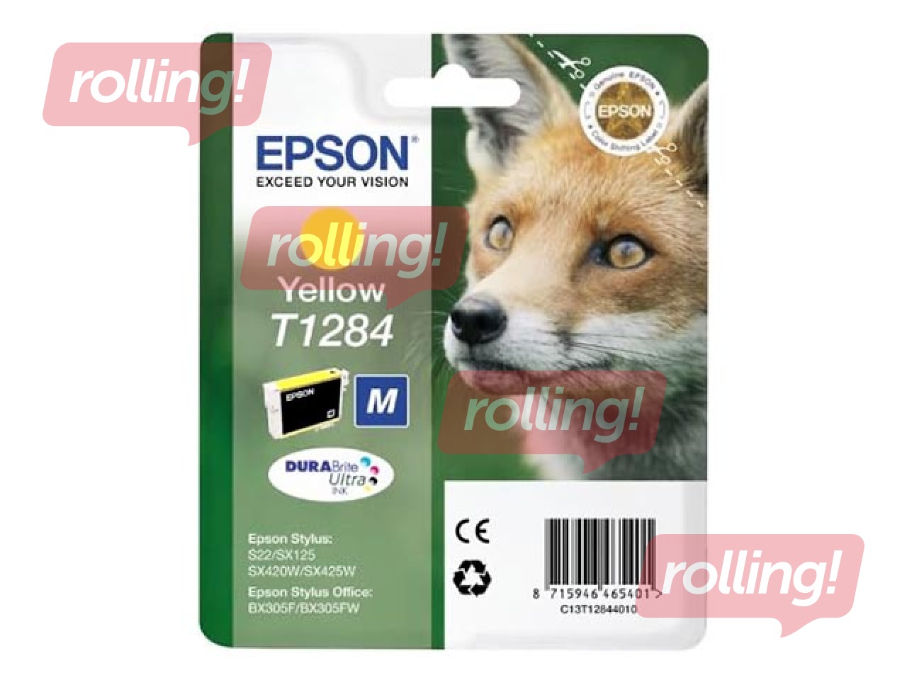 Tintes kasete Epson Stylus SX420W, dzeltena, 3,5ml