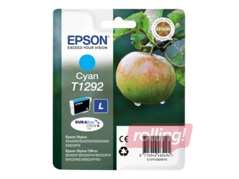 Tintes kasete Epson Stylus Office BX305F,  ciānzila, 7ml