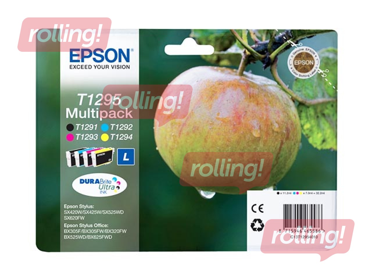 Tintes kasešu komplekts Epson Stylus Office BX305F