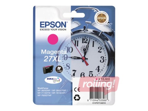 Tintes kasete Epson 27XL fuksīna sarkana, WF-7110DTW, 10.4ml