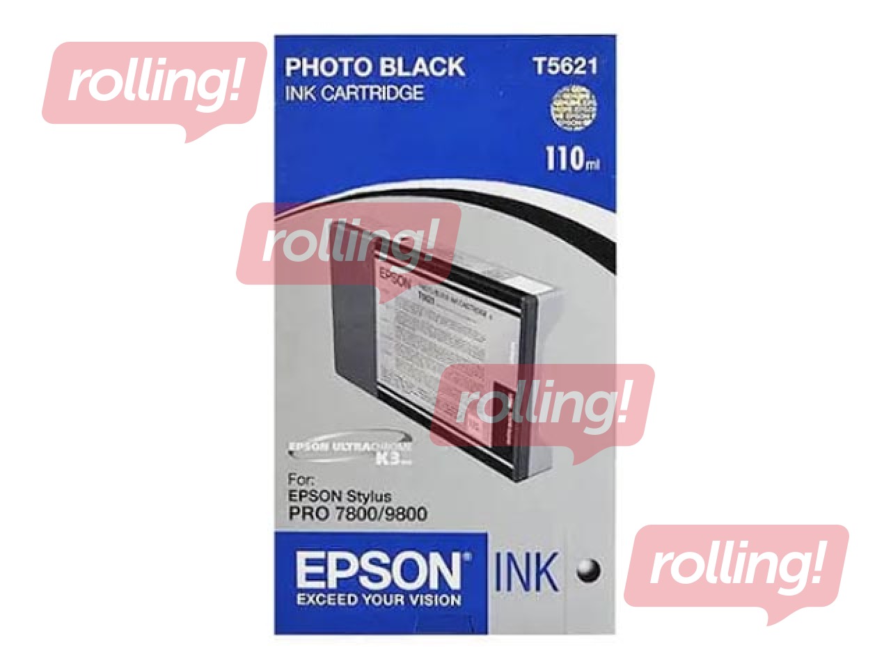 Tintes kasete Epson Stylus PRO 7800, foto melna, 110ml