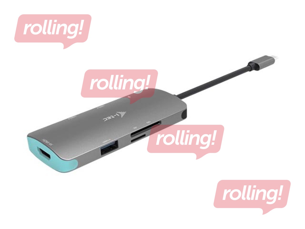 Daudzportu adapteris i--tec USB-C Metal Nano 1x HDMI 4K Ultra HD 30Hz 3x USB 3.0 1x PD