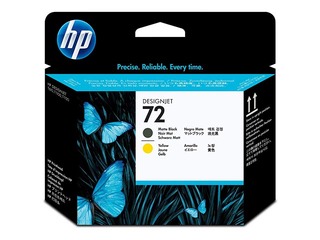Trükipea HP Nr. 72, matt must ja kollane