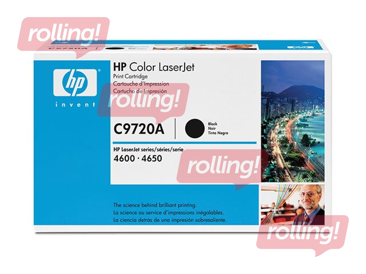 Tonera kasete HP CLJ 4600, melna, (9000 lpp.)