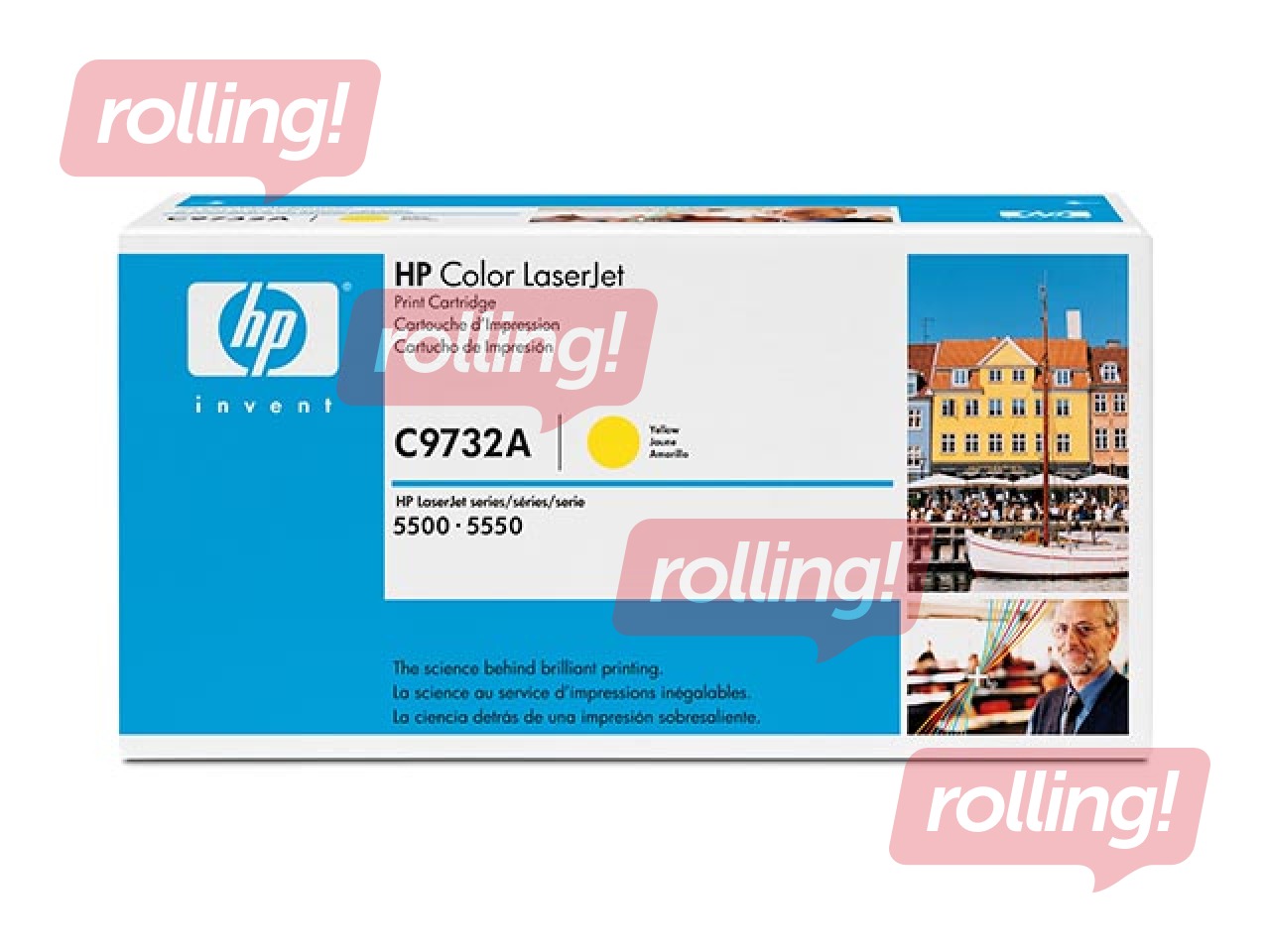 Tonera kasete HP CLJ 5500, dzeltena, (12000 lpp.)