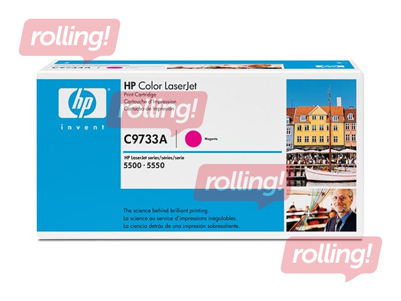 Tonera kasete HP CLJ 5500, fuksīna sarkana, (12000 lpp.)