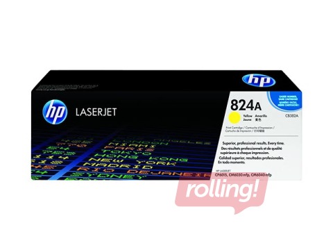 Tonera kasete HP CLJ CP6015, dzeltena (21000 lpp.)