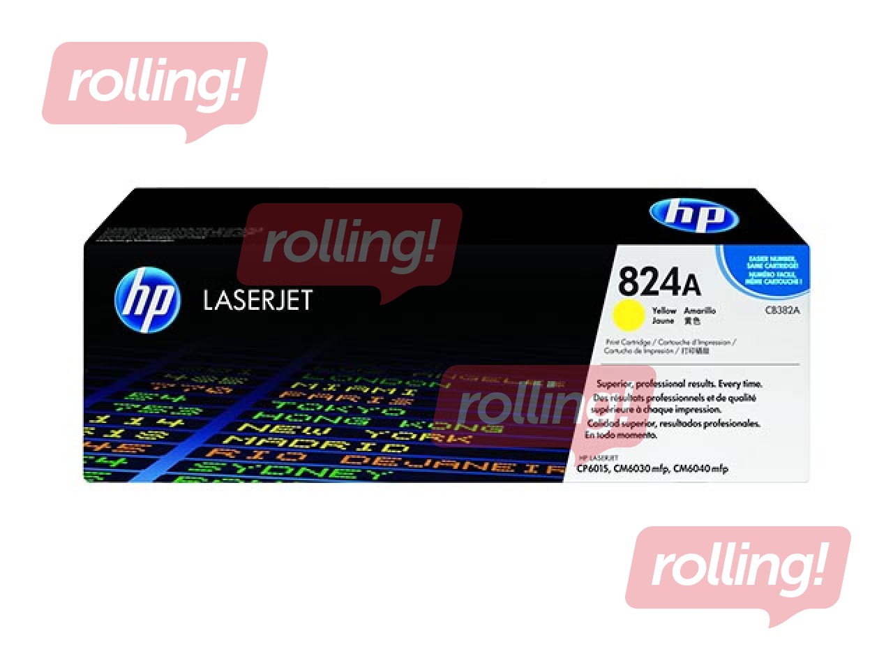 Tonera kasete HP CLJ CP6015, dzeltena (21000 lpp.)