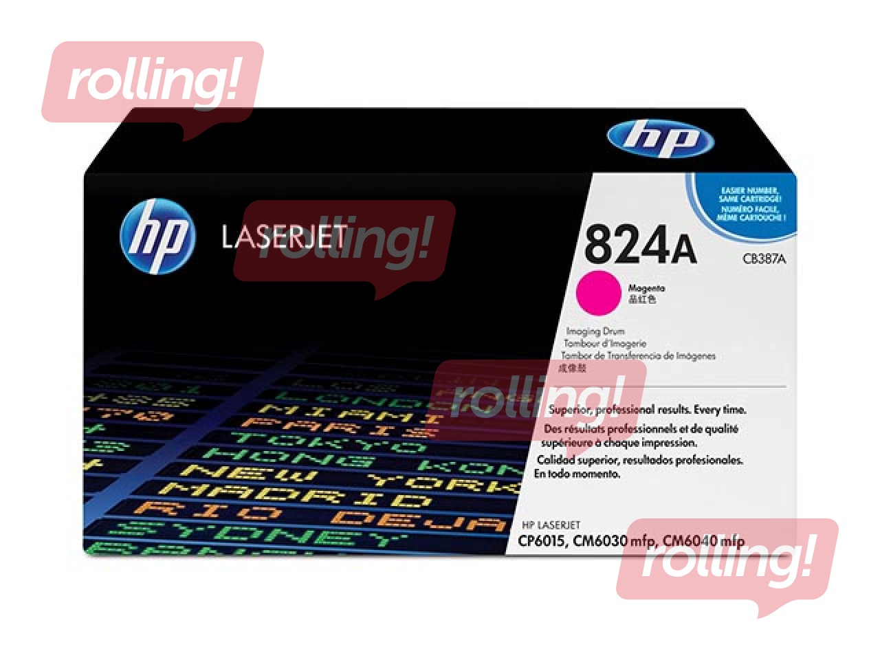 Fotocilindrs HP CLJ CP6015, fuksīna sarkans, (23000 lpp.)