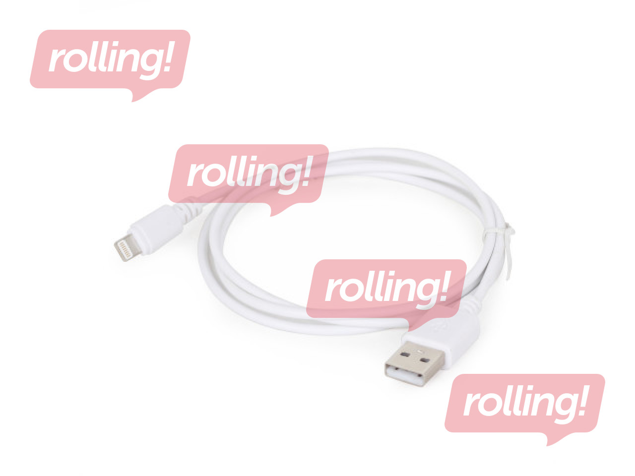 Savienotājvads Gembird USB - Lightning, 1m, balts