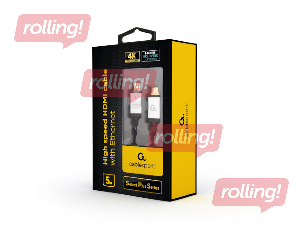 Gembird Select Series Plus HDMI Male - HDMI Male 5m Durable 4K