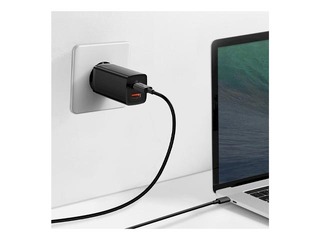 Charger Baseus GaN2 USB + Type C, 65W, black
