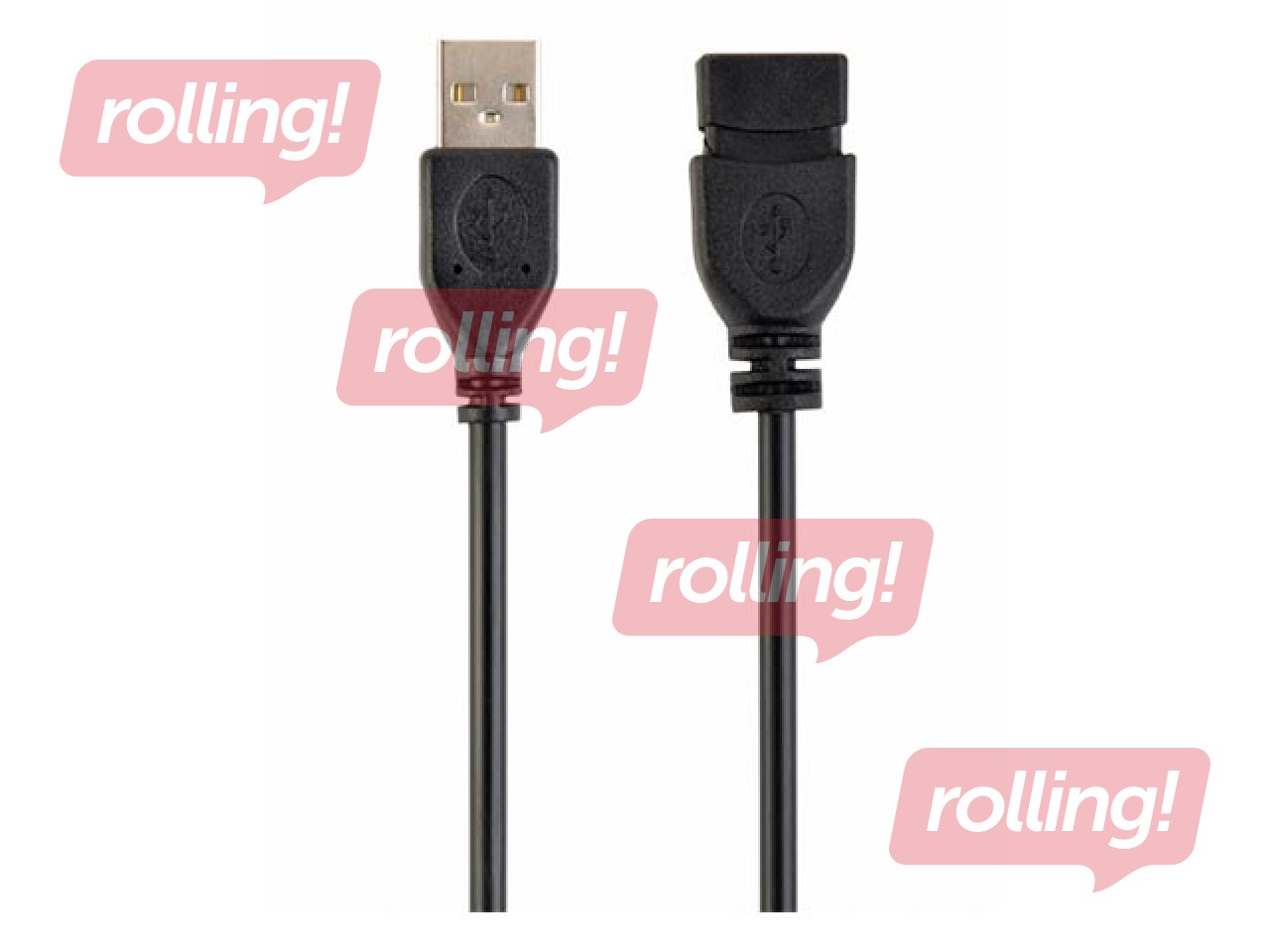 Gembird USB Male to USB Female 0.15m, Black