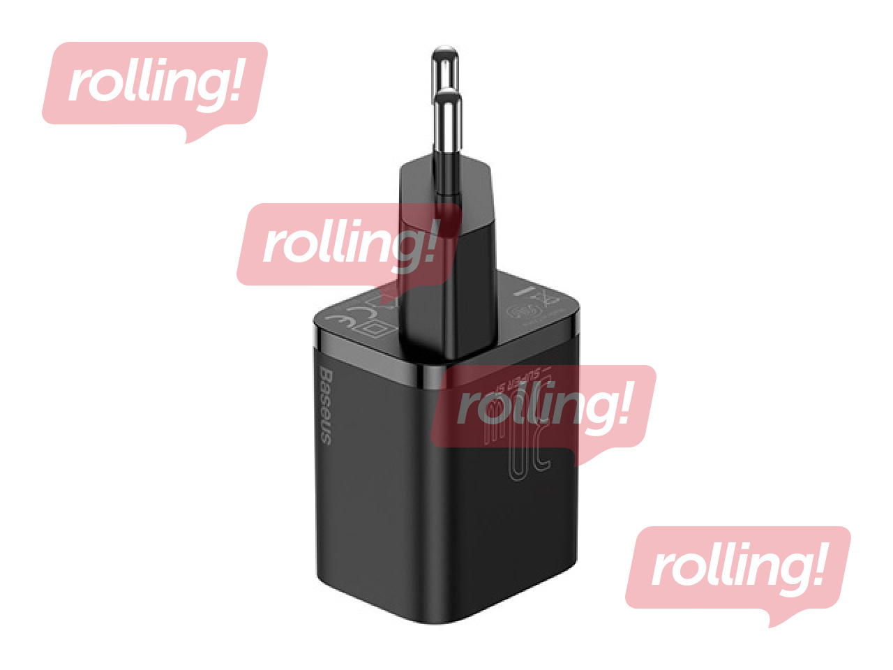 Lādētājs Baseus Super SI Quick Type C, 30w, melns