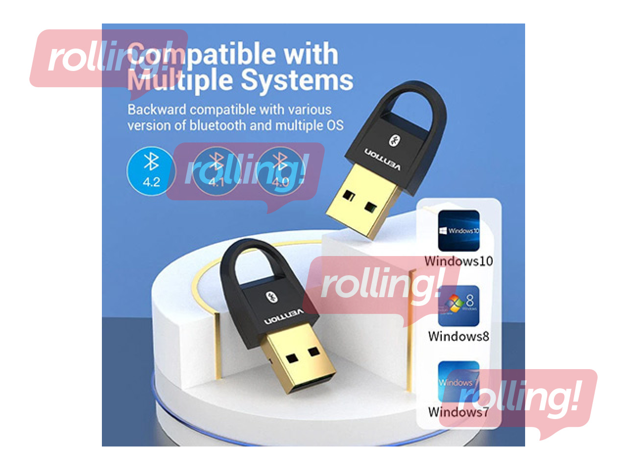 Adapteris Vention USB-A Bluetooth 5.0 CDSB0 (melns)