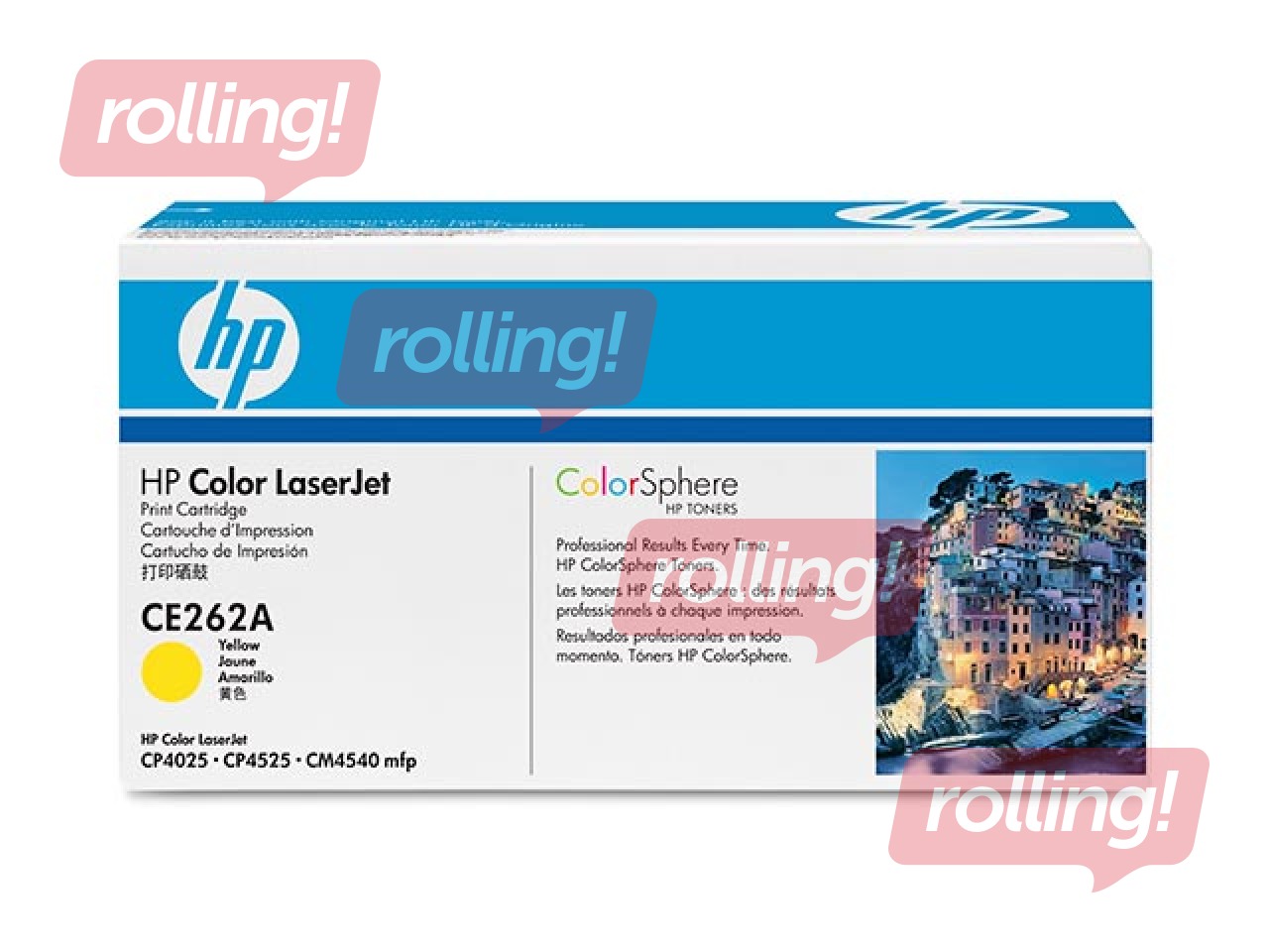 Tonera kasete HP CLJ CP4025, dzeltena, (11000 lpp.)