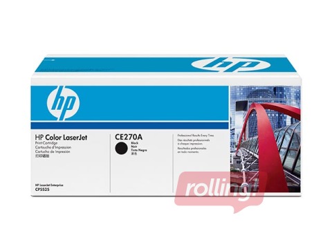 Tonera kasete HP CLJ CP5525N, melna, (13500 lpp.)