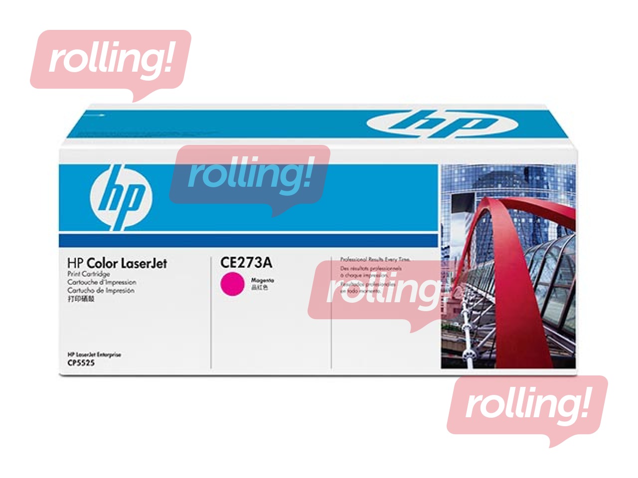 Tonera kasete HP CLJ CP5525N, fuksīna sarkana, (15000 lpp.)