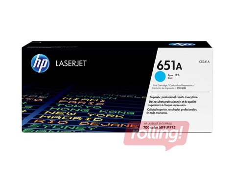 Tonera kasete HP CLJ 700 MFP M775, ciānzila, (16000 lpp.)