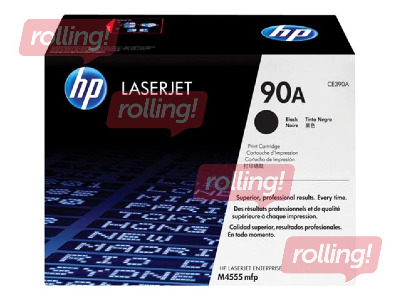 Toonerkassett HP LJ M4555, must, (10000 lk)