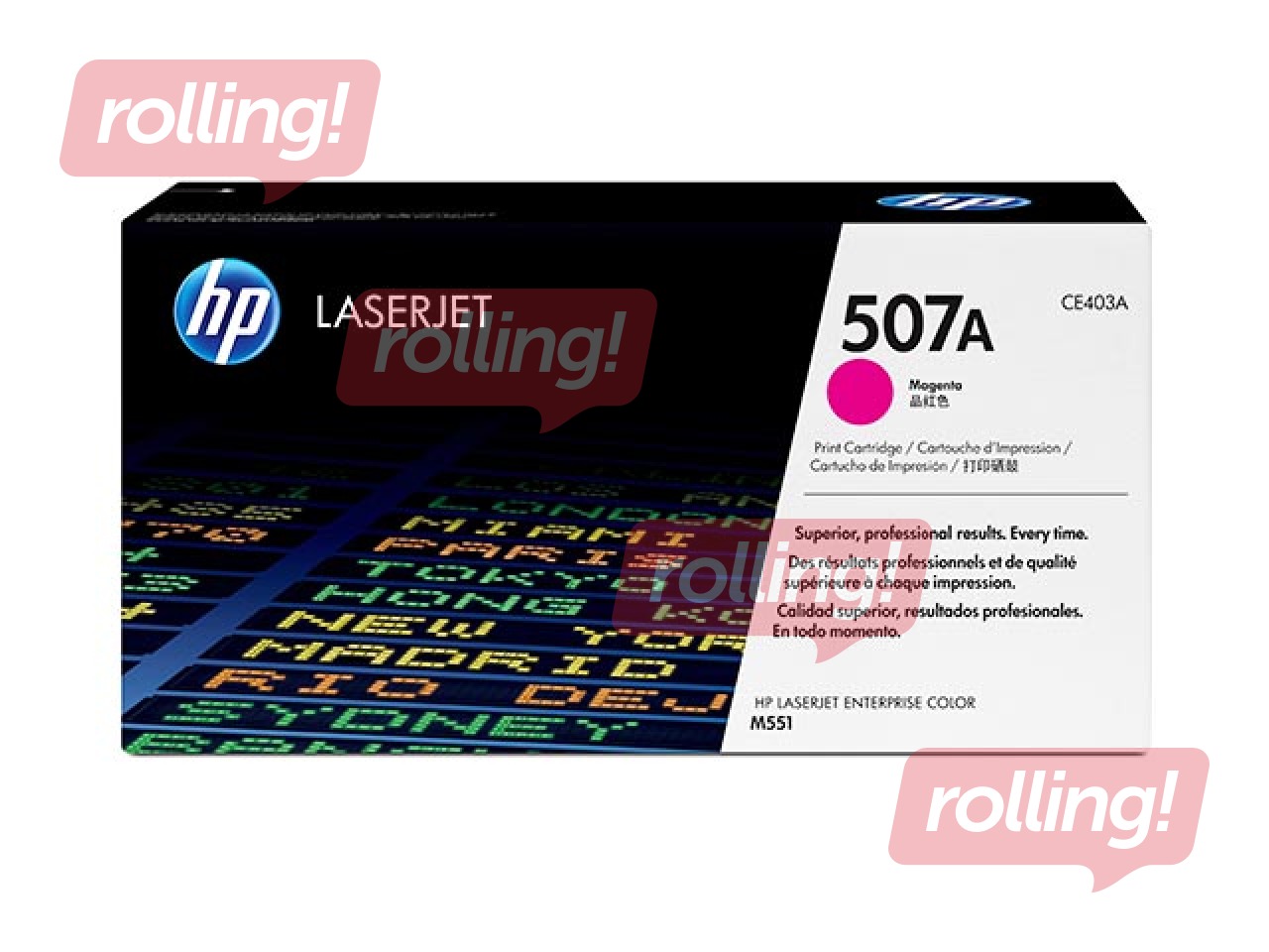 Tonera kasete HP CLJ M551, fuksīna sarkana, (6000 lpp.)